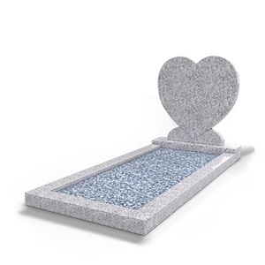 Pierre tombale plate en granit noir de style américain à biseau, pour monuments funéraires et commémoratifs, en promotion - Product Image 2