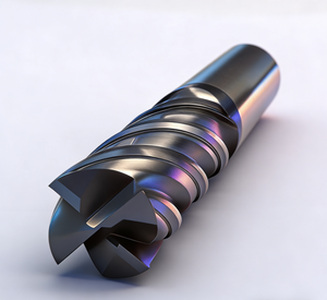 Dynamic Milling Cutter High Efficiency Tungsten Steel <strong>End</strong> <strong>Mill</strong> 4-Bladed Special 65 Degree Unequal Spiral U-Groove Nano Black - Product Image 5