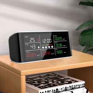 Moniteur de qualité de l'air multifonctionnel avec écran LCD 6-en-1 pour le suivi des PM2.5, PM10, CO2 et du formaldéhyde, type de capteur NDIR - Product Image 5