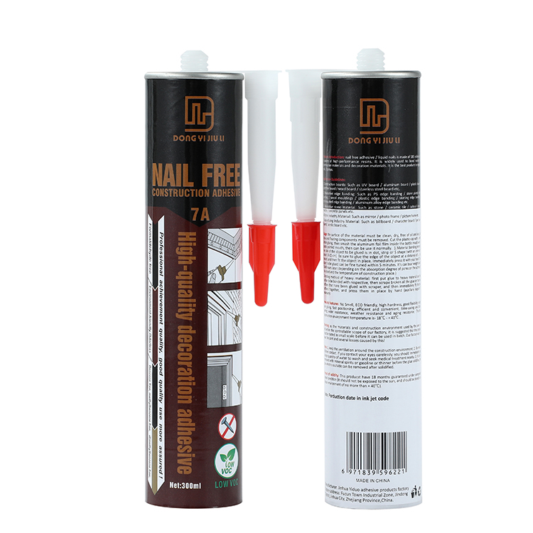 Top Quality wood edge band glue no more nails ceilicone no nail construction chloroprene adhesive