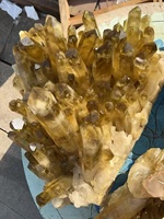 Oferta Especial: Clúster de Citrino Ahumado Natural, Clúster de Cuarzo Transparente Grande de Roca Blanca, Clúster de Piedras de Cristal para la Venta