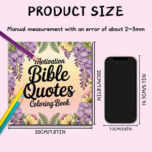 Libros para Colorear <span class=keywords><strong>de</strong></span> la Biblia, Cuaderno Personalizado <span class=keywords><strong>de</strong></span> Alta Calidad con Citas Bíblicas y Diseños Florales, Cubierta Resistente para Adultos, Niños y Material Escolar - Product Image 6