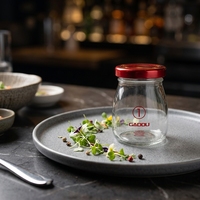Bouteille en verre vide Avertan de 100 ml, 120 ml, 200 ml, petite bouteille en verre pour boisson, yaourt, lait, 8 oz, 12 oz, 14 oz, avec couvercle en plastique