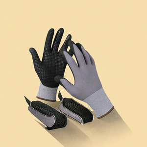 SIZAsafety S1173NTS Winter Thickened 7 oz <b>Nylon</b> Coated Anti <b>Slip</b> Wear Resistant Waterproof Anti-static Anti-cut Knit Wrist Glove - Product Image 3