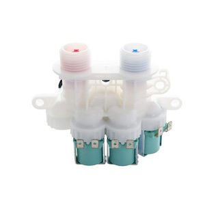 วาล์วทางเข้า W11096268 วาล์วไฟฟ้าสามทางแบบพลาสติกสำหรับเครื่องซักผ้าฝาหน้า - Product Image 2