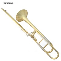 EarlMann Professional B Tenor Trombone with Gold Lacquer Finish-Factory Direct Sales