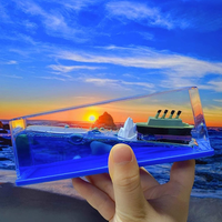 Décoration de bateau flottant : BUBBLER SHIP & ICEBERG à mouvement sensoriel