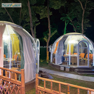 Pièce gonflable de haute qualité pour l'extérieur tente dôme à bulles transparente et cristalline garantie de 10 ans pour les bains de source chaude - Product Image 6