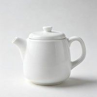 Théière en céramique blanche avec couvercle et poignée, écologique, logo personnalisé, pour la maison et la restauration, pot à café et à thé, vente en gros
