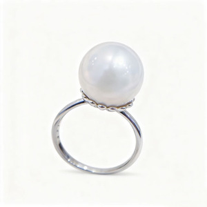 WENCHI 10759DIY Accessoires Perles Support de Bague Vide en Argent S925 pour Perles Rondes de 3-5mm, Apprêts Bijoux Or/Argent Modèle 11785 - Product Image 5