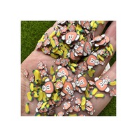 Tranches de banane en argile polymère pour la fabrication d'artisanat, accessoires de décoration d'ongles, 1kg
