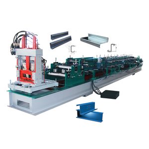 Rifornimento di fabbrica <span class=keywords><strong>C</strong></span> canale acciaio <span class=keywords><strong>Roll</strong></span> formatrice macchina <span class=keywords><strong>C</strong></span> Z profilo a forma di luce in acciaio Purlin macchina - Product Image 1