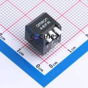 A6FR-3104 DIP Switch Through hole Component (THT) Switch Single Pole Single Throw 3 2.54mm 25mA - Product Image 1