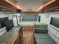 Remorque monobloc légère en carbone australien Hotselling Caravane durable Voyage toutes saisons idéal pour le camping hors réseau