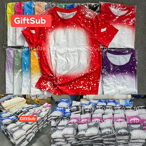 Ücretsiz örnek leopar inek ağartılmış gömlek abd boyutu erkek kadın çocuk süblimasyon düz Faux ağartılmış tam baskı Polyester t-şört - Product Image 6