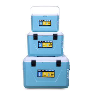 Glacière à roulettes Gint 11L 30L 45L 60L 80L pour <span class=keywords><strong>camping</strong></span>, vin, bière, voiture, avec isolation en mousse, lot de 5 boîtes isothermes en plastique grande taille - Product Image 2