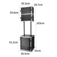 Système de sonorisation professionnel LS10 de haute qualité, double 10 pouces, 2 canaux, 750W+750W, étanche, en métal