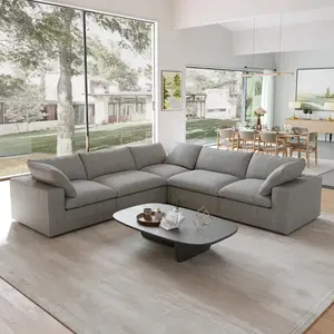 Juego <span class=keywords><strong>de</strong></span> Muebles <span class=keywords><strong>de</strong></span> Sala <span class=keywords><strong>de</strong></span> Estar en <span class=keywords><strong>Caja</strong></span> al Vacío, Sofá y Cama, Sofá Compacto en <span class=keywords><strong>Caja</strong></span> con Relleno <span class=keywords><strong>de</strong></span> Esponja - Product Image 6