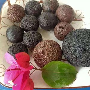 Bolas negras grandes de Lava, placa de parrilla, piedras naturales, roca de basalto, precio al por mayor - Product Image 3