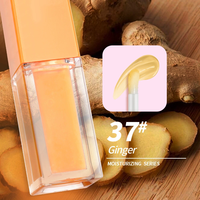 45 Couleurs Soin des Lèvres Non Collant Logo Personnalisé Huile pour les Lèvres Aromatisée aux Fruits Hydratante Vegan Huile Repulpante pour les Lèvres Brillant