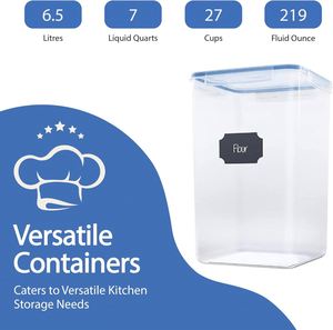 Transparent Hot Sale Plastic Whole Grain <b>Storage</b> <b>Box</b> Airtight <b>Kitchen</b> Organizers Pet Food <b>Storage</b> Containers Set - Product Image 2