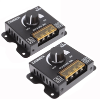 Variateur de luminosité LED à bouton rotatif DC12V-24V 30A pour bandes lumineuses LED rigides et souples