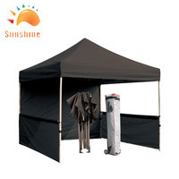 Tentes de camping promotionnelles pour salon commercial de vente de produits alimentaires personnalisées, belvédère en aluminium robuste pliable pour l'extérieur pour événements imperméables