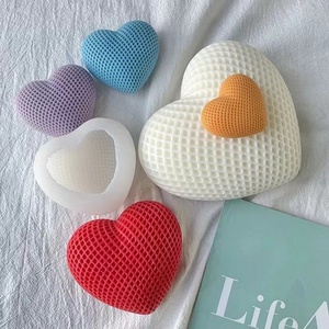 Molde de Horno Tridimensional con Forma de Corazón y Cuadrícula para Pasteles de Mousse y Velas Aromáticas, Apto para Horno, DIY - Product Image 4