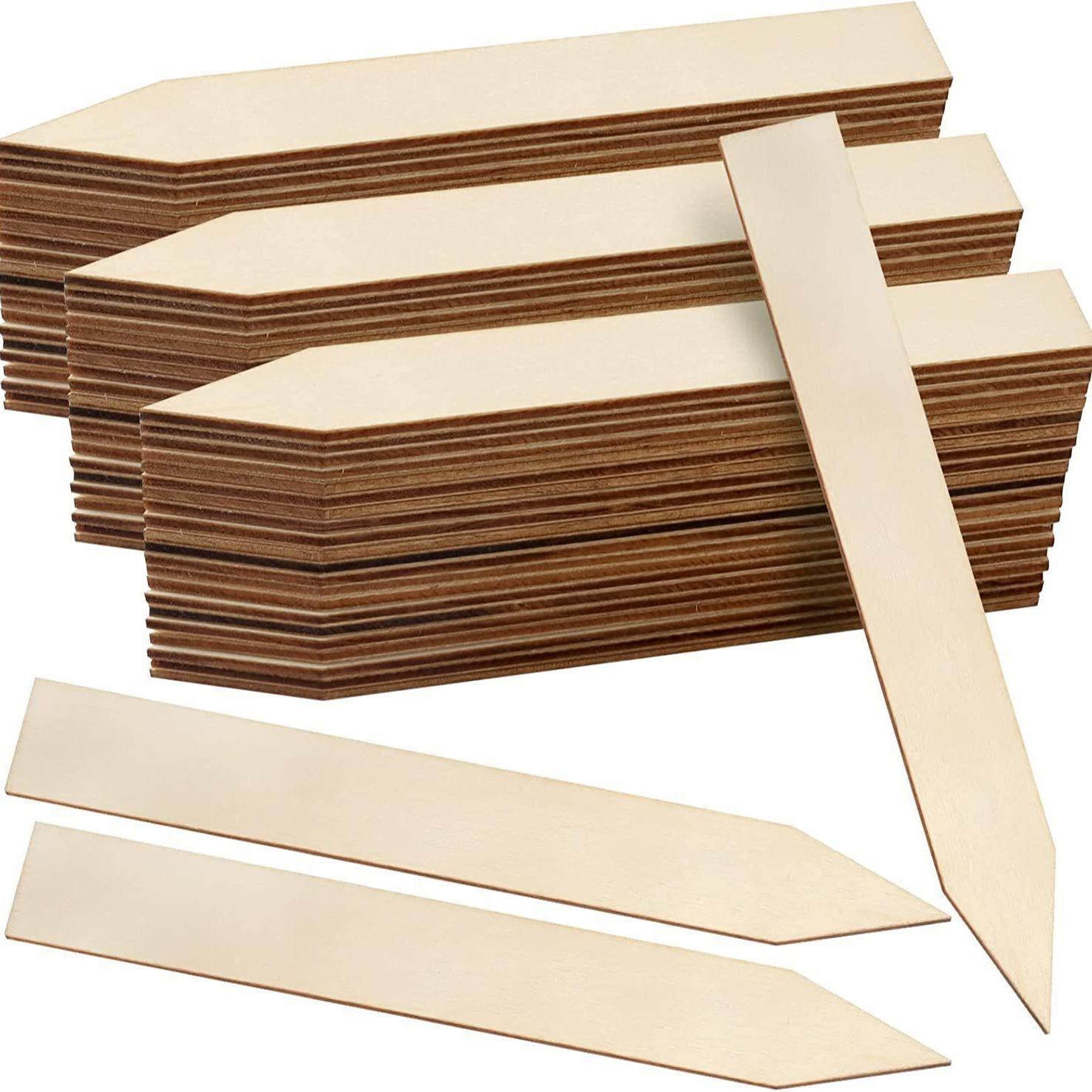 Étiquettes d'usine en bois