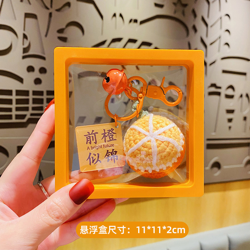 Suspension orange pendentif-orange (devant orange comme brocart)