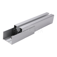 Connecteur de rail solaire en aluminium pour système de montage de rail PV et installation de panneaux