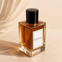 Flacon de parfum carré en verre OEM 30ml 50ml 100ml avec bouchon magnétique, vaporisateur de parfum de luxe vide et rechargeable