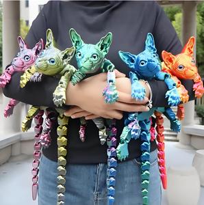 แมวพิมพ์ 3 มิติระดับพรีเมียม - ของตกแต่งแมวแบบขยับได้รุ่นใหม่สำหรับร้านขายของเล่นศิลปะ - ตุ๊กตาแมวแบบขยับได้ดีไซน์พิเศษ |   ของขวัญตกแต่งบ้านที่ไม่เหมือนใคร - Product Image 6