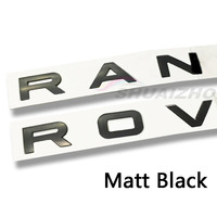10 ensembles d'autocollants 3D en ABS pour voiture, lettres pour capot avant, coffre arrière, emblème de badge Range Rover, logo, accessoires de style automobile