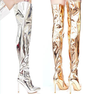 Botas Altas hasta la Rodilla para Mujer, Estilo Europeo Americano, Sexys, Impermeables, con Plataforma, para Bailar en Clubes Nocturnos, Pasarela, Pole Dance - Product Image 5