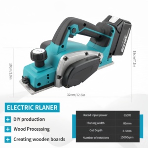 <span class=keywords><strong>Raboteuse</strong></span> <span class=keywords><strong>électrique</strong></span> portative pour le travail du bois, moteur sans balais 21V 15000 tr/min, défonceuse sans fil, outil de fraisage, gravure et rainurage - Product Image 4