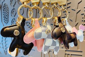 Llavero Personalizado de Lujo Creativo de Cuero PU de Alta Calidad con Colgante de Pony de Dibujos Animados para Coche y Accesorios de Bolso - Product Image 6