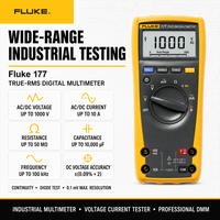   Multimètre numérique 177 True RMS 1000V haute précision, alimenté par batterie, garantie 1 an, testeur électrique industriel