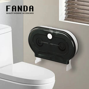 เครื่องจ่ายสบู่เหลวแบบติดผนังคู่ รุ่นโมเดิร์น ยี่ห้อ FANDA ผลิตจากพลาสติก พร้อมช่องมองเห็น - Product Image 3