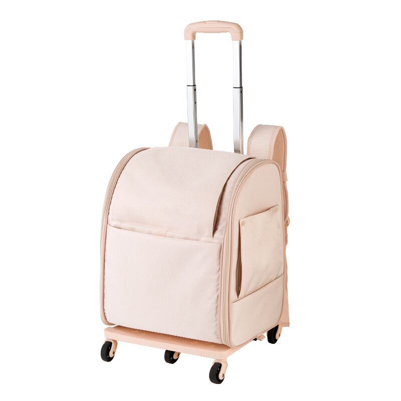 Sac à roulettes-rose clair