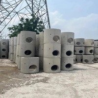 Cámara de Inspección de Hormigón Prefabricado Anticorrosión, Tumba Redonda para Drenaje de Carreteras y Sistemas de Tuberías de Aguas Residuales