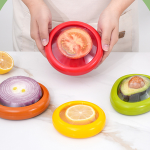 Tuyệt Vời Nhà Máy Bán Buôn Silicone Trái Cây Hình Dạng Tủ Lạnh Lưu Trữ Hộp Bơ Hành Tây Cà Chua Cam Tươi Căng Tươi Tươi Giữ Hộp - Product Image 5