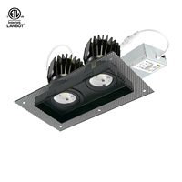 Lanbot Round 4in Shallow LED Encastré Downlight, Trimless, ETL, IC et étanche à l'air, avec boîte de jonction