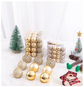 Juego de 100 Adornos Navideños para Árbol de Navidad, Bolas Colgantes de Plástico Brillante Metálico Multicolores de 3 a 6 cm para Decoración Navideña - Product Image 3