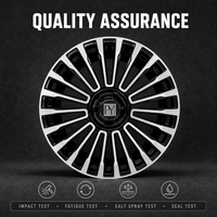 Jantes en alliage forgées sur mesure PY, concaves profondes, tout-terrain, 4x4, 16-24 pouces, noir brillant, usinées CNC, pour SUV et camion