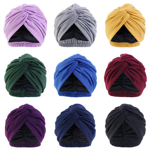 SYH871 femmes extensible 3D brodé torsion <span class=keywords><strong>cheveux</strong></span> Wrap Turban chapeau confortable pour <span class=keywords><strong>Cancer</strong></span> chimio pêche fête vêtements de plage - Product Image 3