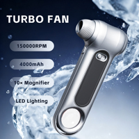 Souffleur de poussière réglable, souffleur électrique à turbine, mini-ventilateur turbo puissant, ventilateur turbo rechargeable pour le nettoyage