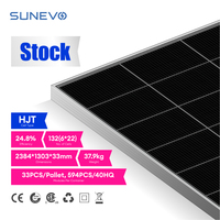 Module solaire bifacial Sunevo N-Type HJT double vitrage 700W 720W 750W 770W avec demi-cellules 0BB pour la fourniture en gros aux projets solaires