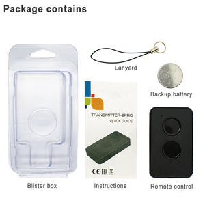 Telecomando chiave per cancelli automatici e barriere DORHAN trasmettitore 2 PRO 2-PRO nero/arancione batteria extra - Product Image 5