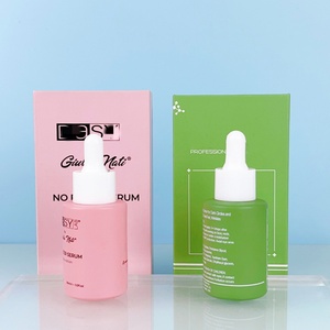Customized 30ml Matte Pink Glass Dropper <b>Bottle</b> with Flat Shoulder White Screening Printing Custom Paper <b>Box</b> for Serum Packaging - Product Image 2